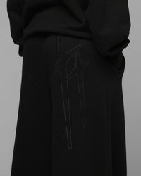 Loiter Silicone Ultra Wide Sweatpants Black