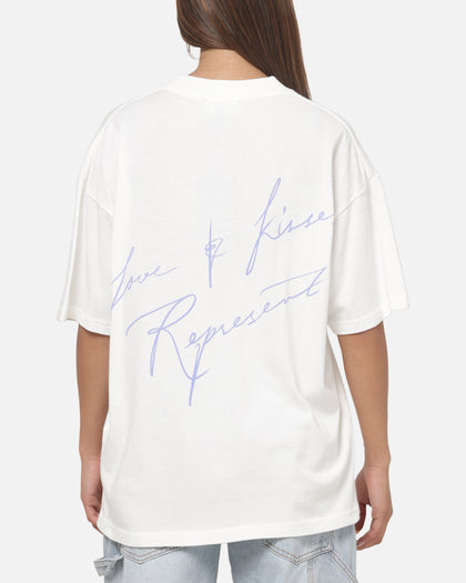 Represent Love And Kisses T-Shirt Flat White