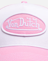 Von Dutch Pink & White Trucker Snapback Pink