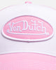 Von Dutch Pink & White Trucker Snapback Pink