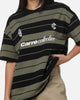 Carre Collective Stripe T-Shirt Black/Olive