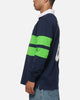 Bleacher Athletic Canberra Raiders NRL Legacy Rugby Polo Shirt Navy