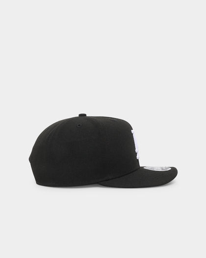 New Era Los Angeles Dodgers Core 9FIFTY High-Crown Retro Pre-Curved Snapback Black/White