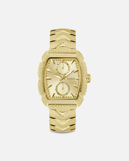 Guess Mainline Nile Textured Bracelet Watch Gold