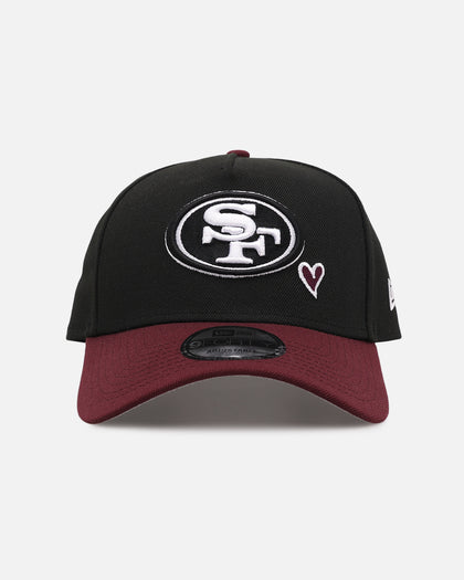 New Era San Francisco 49ers 'Burgundy Hearts' 9FORTY A-Frame Snapback Black/Maroon