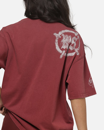 Worship Catharsis Box Crop T-Shirt Port Wine
