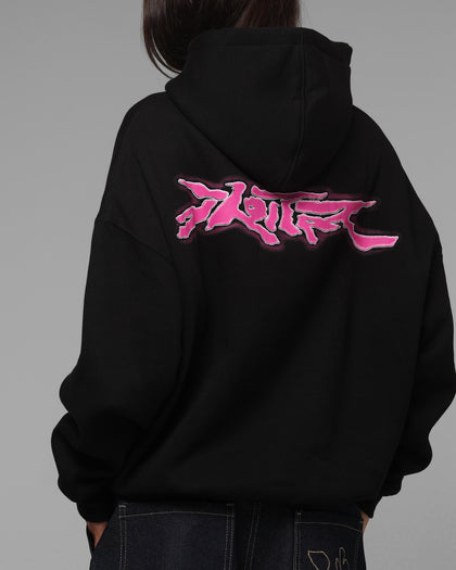 Loiter Cyber Logo Hoodie Black