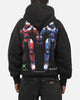 73Studio X Halo Xbox Red Vs Blue Split Hoodie Black