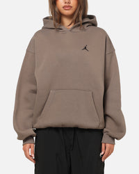 Jordan Brooklyn Fleece Oversized Hoodie Olive Grey