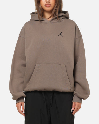 Jordan Brooklyn Fleece Oversized Hoodie Olive Grey