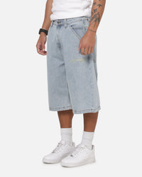 Ed Hardy Serpent Jorts Light Wash