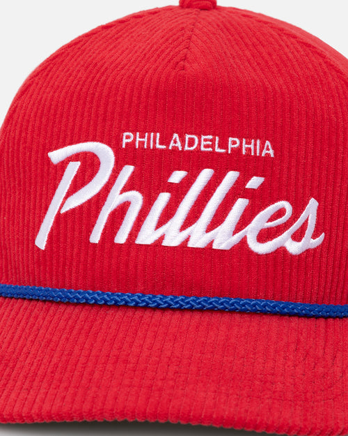 47 Brand Philadelphia Phillies 'MLB Opening Day' Corduroy Crossrope Hitch Snapback Red