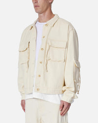 MNML Brushed Twill Cargo Jacket Khaki