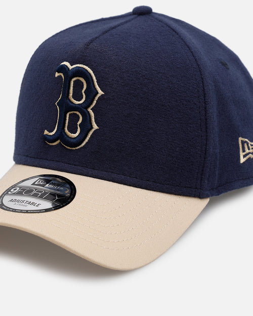 New Era Boston Red Sox 'Moleskin' 9FORTY A-Frame Snapback Navy
