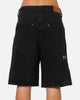 Saint Morta Amplus Gothic Denim Jort Shorts Black Shadow