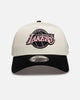 New Era Los Angeles Lakers "Chrome Black Pink" 9Forty A-Frame Snapback White