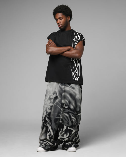 Loiter Airbrush Sweatpants Black