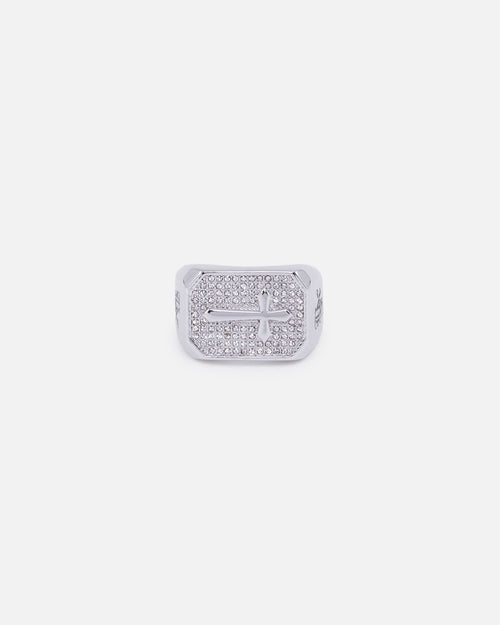 NXS Sanctity Ring Iced White Gold