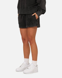 Pro Standard Women's New York Yankees Washed Crystaline Shorts Washed Black