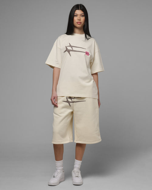 Loiter Hybrid Premium T-Shirt Beige