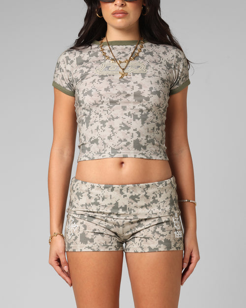Loiter Women's Checkpoint Baby T-Shirt Digi Camo