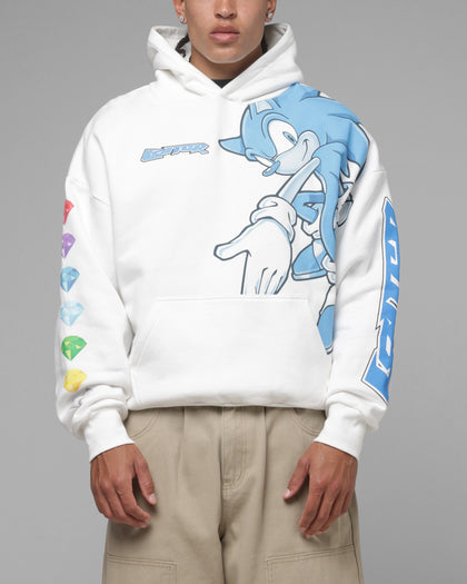 Loiter x Sonic Emerald Hoodie Off White