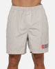 S Double Timeless Poplin Volley Beach Shorts Stone