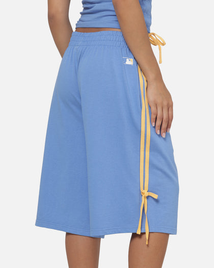 Majestic Atheltic Women's New York Yankees Contrast Tie Long Shorts Marina Blue