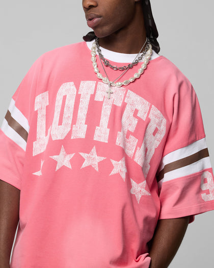 Loiter Star Jersey T-Shirt Pink