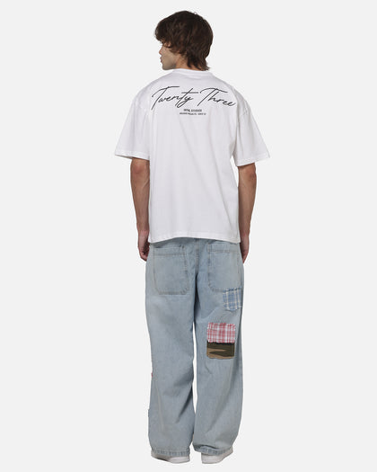 XXIII Script T-Shirt White/Black