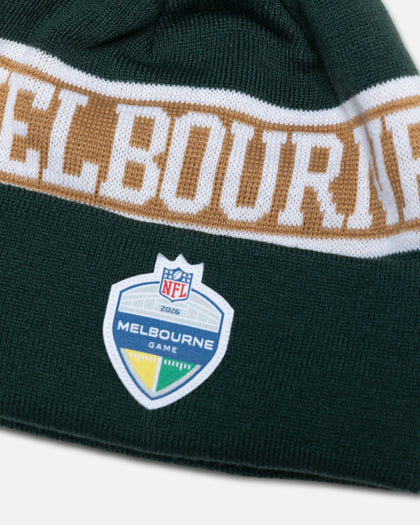 New Era Melbourne NFL Event Knitted Beanie Dark Green