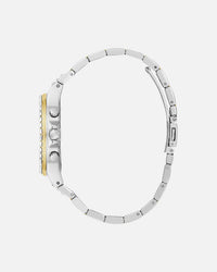 Guess Mainline Moonlight Two Tone Bracelet Watch White