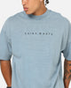 Saint Morta Conviction Mock Neck T-Shirt Denim Blue