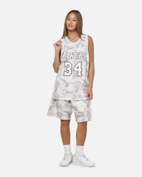 Mitchell & Ness Los Angeles Lakers Shaquille O'Neal #34 Snow Camo Energy Swingman Jersey Vintage White