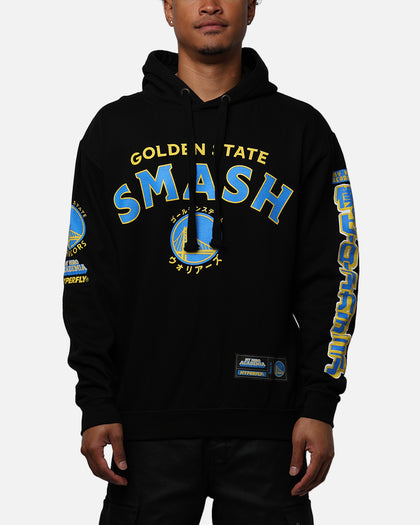 Hyperfly X My Hero Academia X NBA Golden State Warriors Hoodie Black