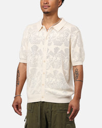 Pas De Mer Skulls Polo Sweater Shirt Sand