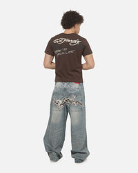 Ed Hardy Wake Up T-Shirt Chocolate