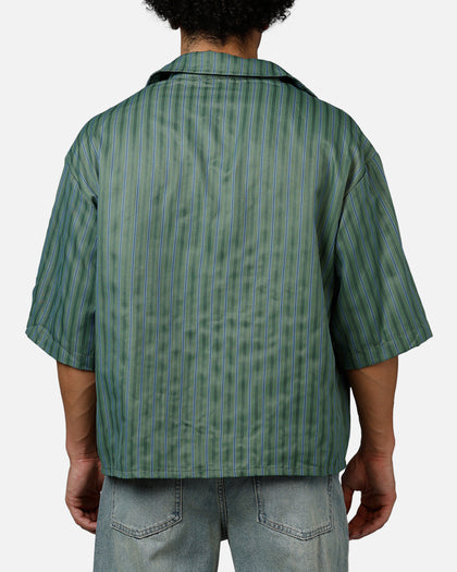 MNML Strip One Pocket Pajama Shirt Green