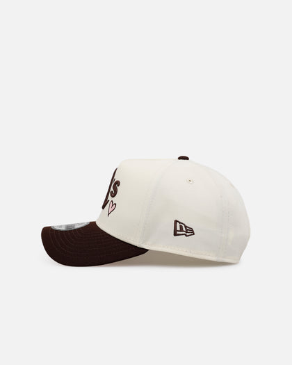 New Era Oakland Athletics 'Pink Satin Hearts Walnut' 9FORTY A-Frame Snapback Chrome/Walnut