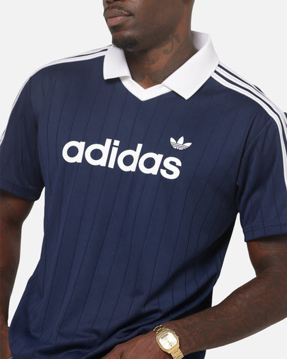 Adidas Drop Needle Pinstripe Jersey Night Indigo