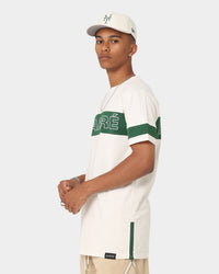 Carré Panneau T-Shirt Off White/Green