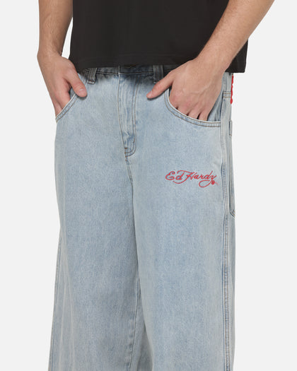Ed Hardy Dagger Jeans Light Wash denim
