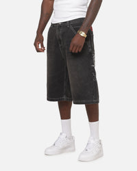 Ed Hardy Dragon Jorts Washed Black
