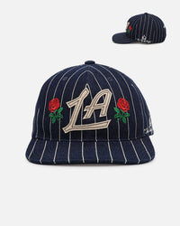 Mitchell & Ness Los Angeles Dodgers 'Vintage Denim Stripes' Pro Pinch Snapback Denim Blue