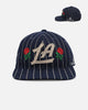 Mitchell & Ness Los Angeles Dodgers 'Vintage Denim Stripes' Pro Pinch Snapback Denim Blue