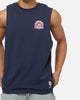 Bleacher Athletic Sydney Roosters NRL Adult Muscle T-Shirt Navy