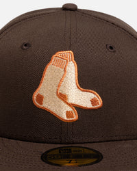 New Era Boston Red Sox 'Walnut' 59FIFTY Fitted Dark Brown