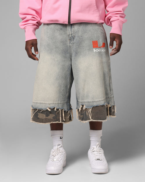 Loiter Oil Rig Denim Jorts Blue Wash