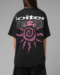 Loiter Silicone Premium Vintage T-Shirt Washed Black