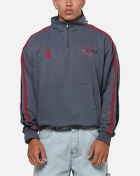 Carre Footie 1/4 Zip Crewneck Vintage Navy